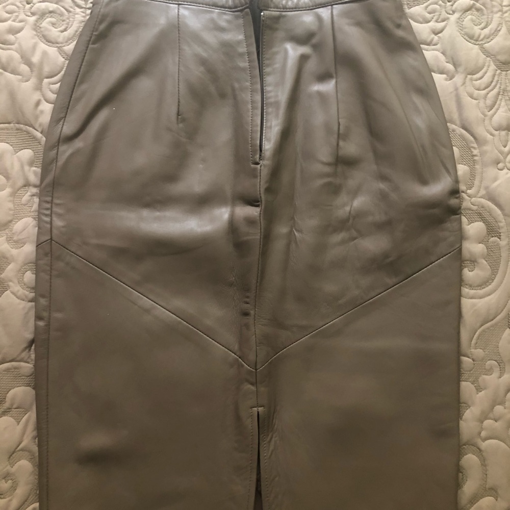 Beautiful leather skirt